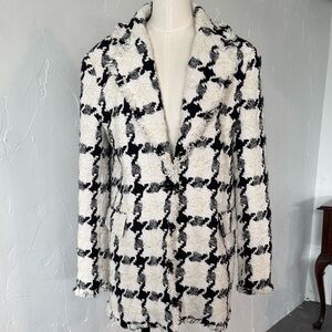 Checked Tweed Coat – Size S